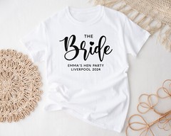 Bachelorette Party Shirts ,Personalised Hen Party Shirts STYLE 3