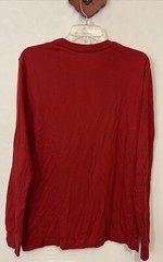 George Mens Medium (38/40) Red Long-Sleeved Cotton Crewneck Tshirt NWT! A5484