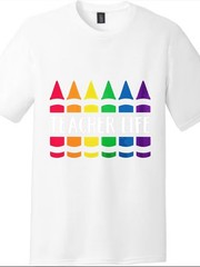 Vibrant Rainbow Crayon Teacher Life Unisex Back To School Summer T Shirt