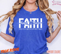 Unisex Faith Hope Love T-Shirt, Men T shirt,Women T shirt Gift ReligionTop