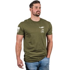 Nine Line Mens “Relentlessly Patriotic” American Drop Line T-Shirt