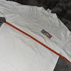VTG 1994 California Four Seasons White Shirt Size L Single Stitch Floods Riots