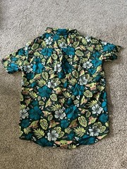 $50 Star Wars Men’s Grogu Baby Yoda Leaves Hawaiian Button Up Shirt 100% Rayon