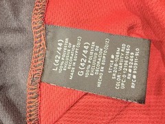 Starter Men’s Tank Top Size Large Red Jersey Mesh Polyester Sleeveless Shirt