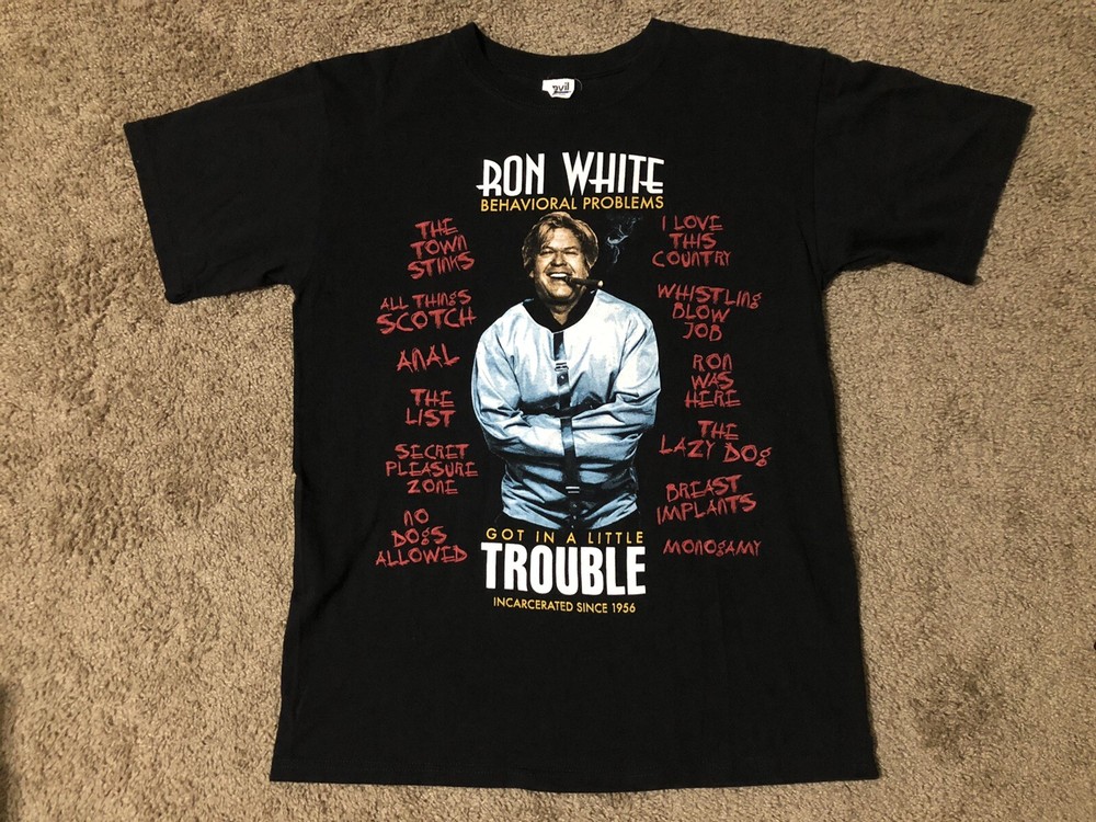 Ron White Behavioral Problems Concert T Shirt Mens Size M Medium Black Anvil