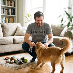 Mens Dog Dad Definition T Shirt Funny Fathers Day Pet Puppy Animal Lover Graphic
