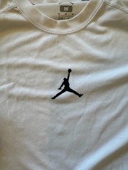 Nike Air Jordan Jumpman T-Shirt Men’s M Medium Short Sleeve Dri-Fit White Shirt