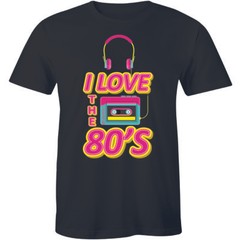 I Love The 80’s Top Eighties Music Retro Shirt Men’s Premium T-shirt Tee