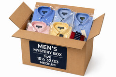 Men’s Medium Dress Shirt Mystery Box 15.5 32/33 NWT 5pc Lands End LL Bean