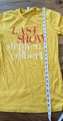 The Last Show With Stephen Colbert Yellow T-Shirt Bella Canvas Small TV Show