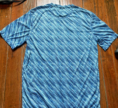 REEL LEGENDS Mens Sz Medium Reel-Tec T-shirt Cool Easy Care Blue, VGUC
