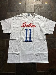 Gildan XL White Dallas 11 Coca-Cola 11 Graphic Crew Neck Short Sleeve T-Shirt