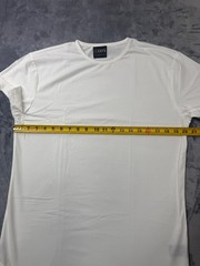 Cuts Clothing Short Sleeve Crew Elongated Fit T-Shirt Men’s Large Optic-White