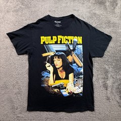 Pulp Fiction Uma Thurman Classic 90s Film Tee Shirt Tarantino Mens M Crewneck