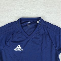 Adidas Shirt Mens Small Blue Navy Climacool V Neck Athletic T-Shirt