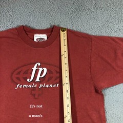 Vintage Female Planet T Shirt Mens M Red single stitch