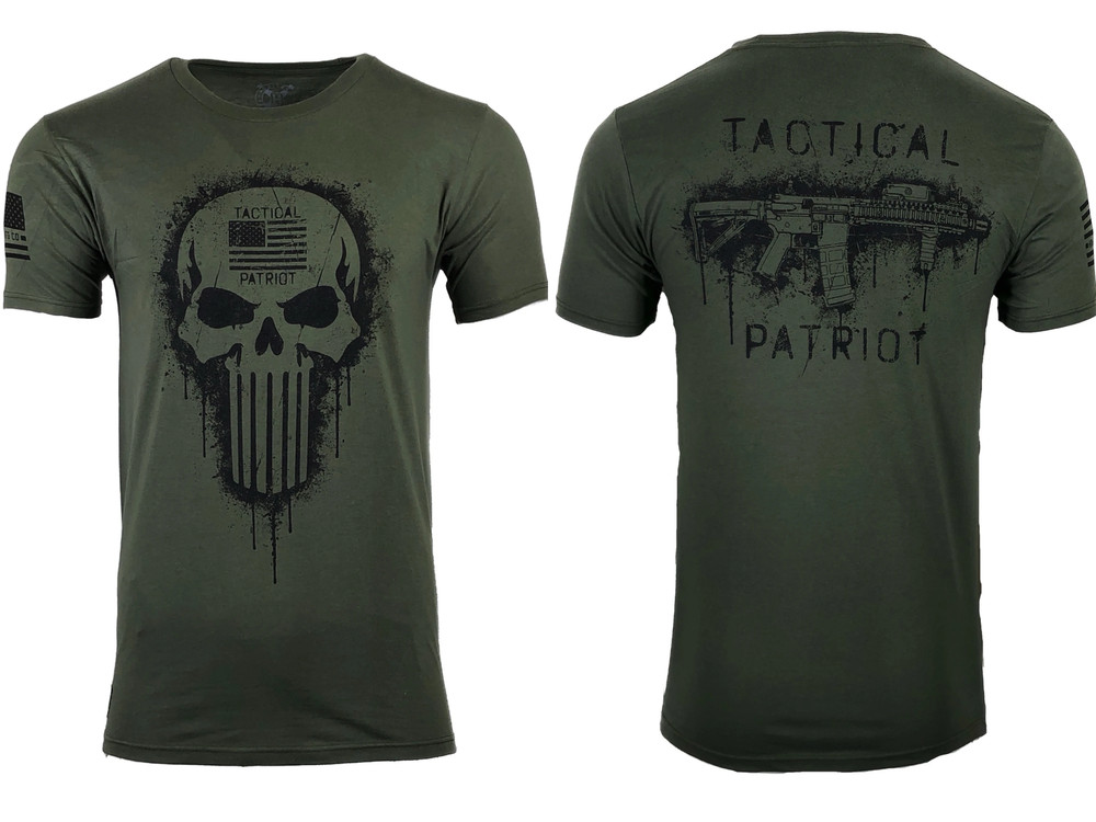 Howitzer Style Men’s T-Shirt TACTICAL PATRIOT Military Grunt Green S M L XL 2XL