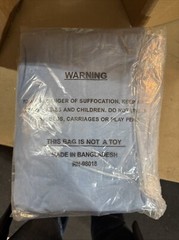 6 Pieces 3xL New Individually Wrapped Baby Blue V-neck (excellent For Resale)