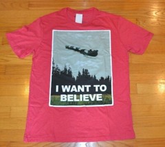 I Want To Believe Santa Sleigh Christmas T-Shirt By Mad Engine Men’s X-Large NWT