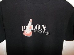 Pylon Records Logo Label Producers LP Music Artists Faded Grunge Black T Shirt M