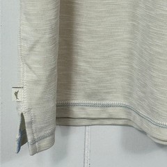 Tommy Bahama Mens L/G Beige Tencel Polyester Short Sleeve T Shirt Beach Casual
