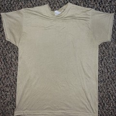Generic US Military Surplus Replica 100% Polyester Beige Shirt – Size Medium! 🍀