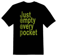 Just empty every pocket white or black tee funny offroad 4×4 utv atv moab trail