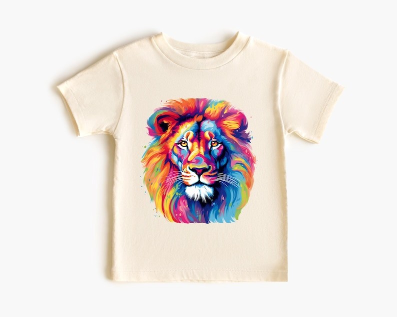 Vibrant Leo Watercolor Comfort Tee Artistic Zodiac Lion