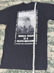 Vtg Leftover Crack World Trade Death Machine 9-11 Political Punk Band T-Shirt