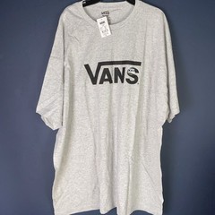 Vans Men’s Gray Crew Neck Short Sleeve Pullover T Shirt Size 2XL Classic Logo