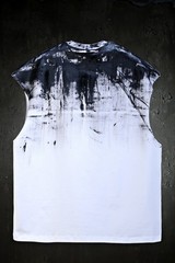ByTheR Mens Hand Painted Graphic Loose Fit Sleeveless Tank Top Streetwear
