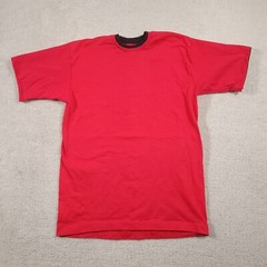 Vtg Fruit of the Loom T-Shirt Mens Medium Two Toned Red Black Single Stitch USA
