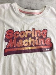 Nike Shirt Mens Large White Scoring Machine Graphic Tee Crewneck Casual Sports