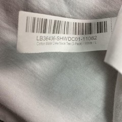 Quince Shirt Mens Large White Cotton Modal Crew Neck Tee Solid Basic Casual