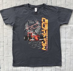 Vtg Legendary Monaco Grand Prix Sols Regent Depuis 1929 T Shirt M Gray F1 Racing