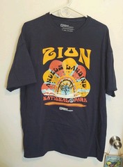 Zion National Park Angels Landing Mens 2XL (50-52) Graphic T-Shirt Souvenir