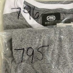 Ecko Unltd Shirt Mens XL Gray Marled Short Sleeve Logo Streetwear New With Tags