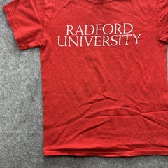 Radford University Shirt Mens Small Red Gildan Heavy Cotton College Tee