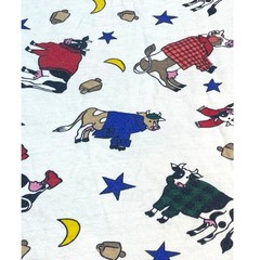VTG T Shirt Nightgown 90s Women’s XL Sleep Cows USA Soft Sleeping White Cotton