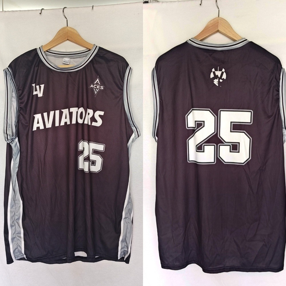 Aviators Aces Las Vegas Jersey Shirt Top XL MiLB X WNBA Stadium Night 2025