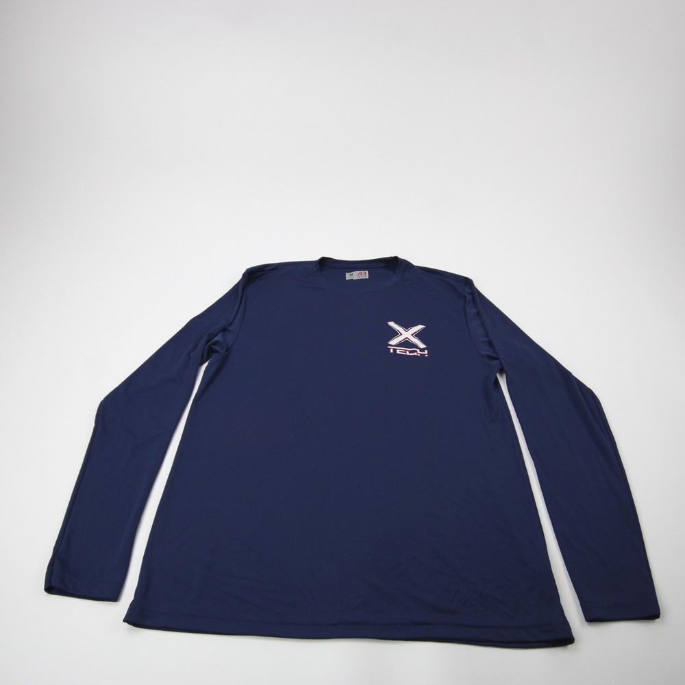 A4 Long Sleeve Shirt Men’s Dark Blue New with Defect M