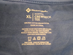 Members Mark crewneck short sleeve Pima cotton blend t-shirt men’s size XL