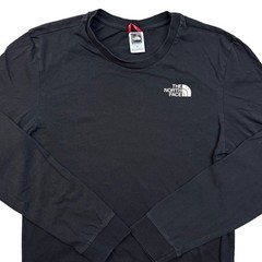 The North Face T-Shirt S Men’s Black Cotton Long Sleeve Walking Hiking Outdoors