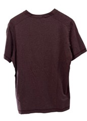 Public Rec Men’s Go-To-Crew T-Shirt V-Neck Maroon Cotton/Tencel/Spandex Sz M euc