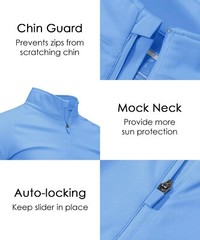 Men’s UPF 50+ T-Shirt 1/4 Zip Up Sun Block UV Protection Outdoor Fishing Shirts