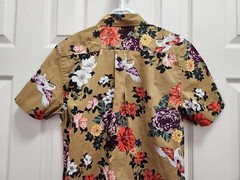 Men’s Goodthreads Poplin Multicolor Floral Birds Cotton Short Sleeve Shirt Sz XS
