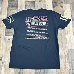 Grunt Style Covid Mania Stay At Home World Tour 2020 T Shirt Black Men’s L/XL
