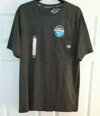 Dickie’s Cooling Temp IQ Performance SS Men’s Pocket Tee Sz L Charcoal Gray