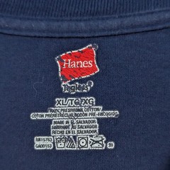 VTG Hanes T-Shirt Men’s XL Navy Blue Valkyrie Motorcycles Biker Streetwear Y2K