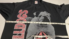 Vintage 1990 University of Georgia Bulldogs T Shirt Size XL UGA Made in USA Logo
